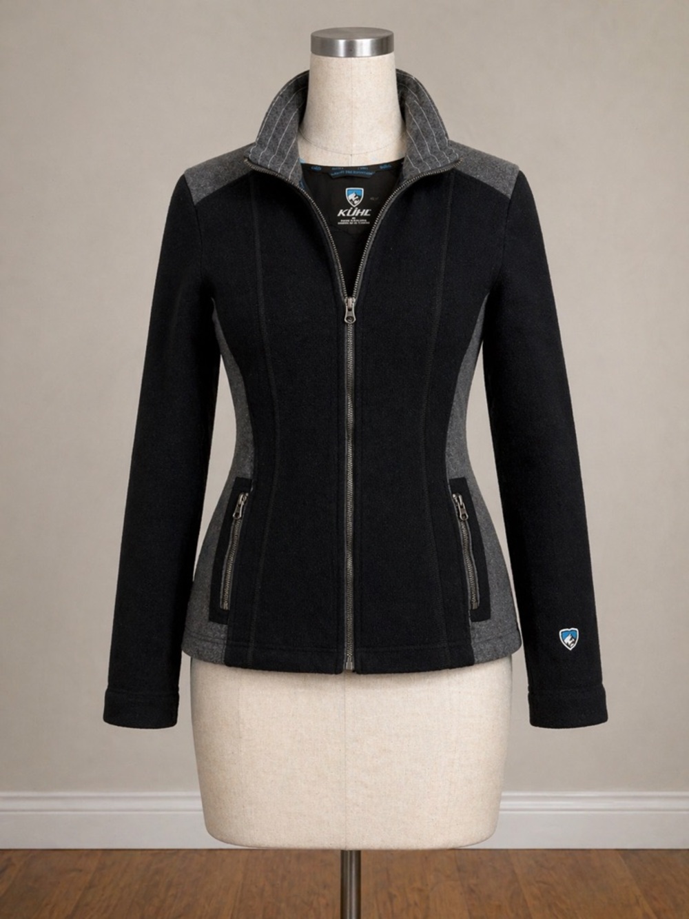 Kuhl Women's Black & Gray Utility Jacket - Zip Front